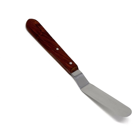 A2Z Scilab Wooden Handle Lab Spatula, 4" Offset Bayonet Blade, 8" Total Length A2Z-ZR127